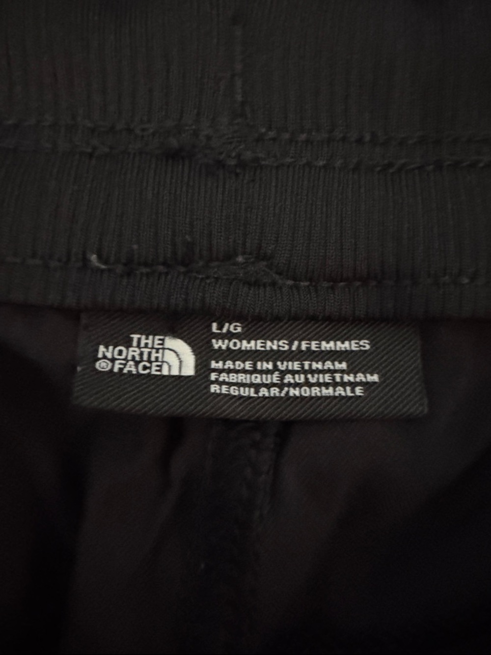 The North Face Aphrodite 2.0 womens Black Elastic-Waist cropped Joggers sz L - Picture 2 of 6